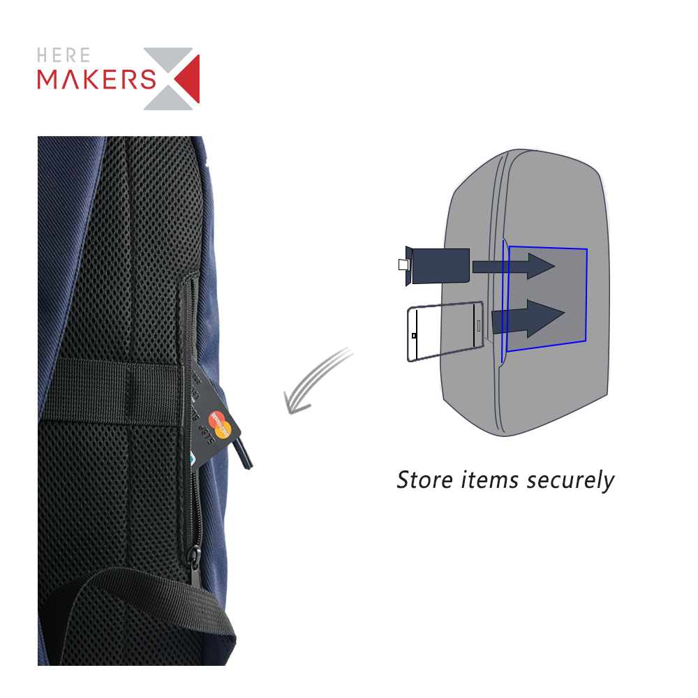 Travel RPET Laptop Backpack Water Resistant 15inch Bag